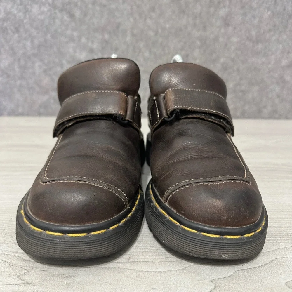 Dr. Martens‎ 9380 Monk Strap Shoes Mens 6 Brown Vintage Leather Chunky Hook